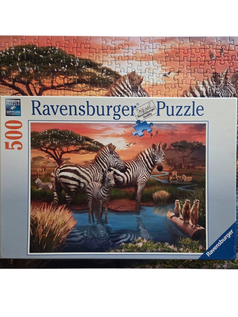 Ravensburger - Zebras At Waterhole - 500 Piece Jigsaw Puzzle
